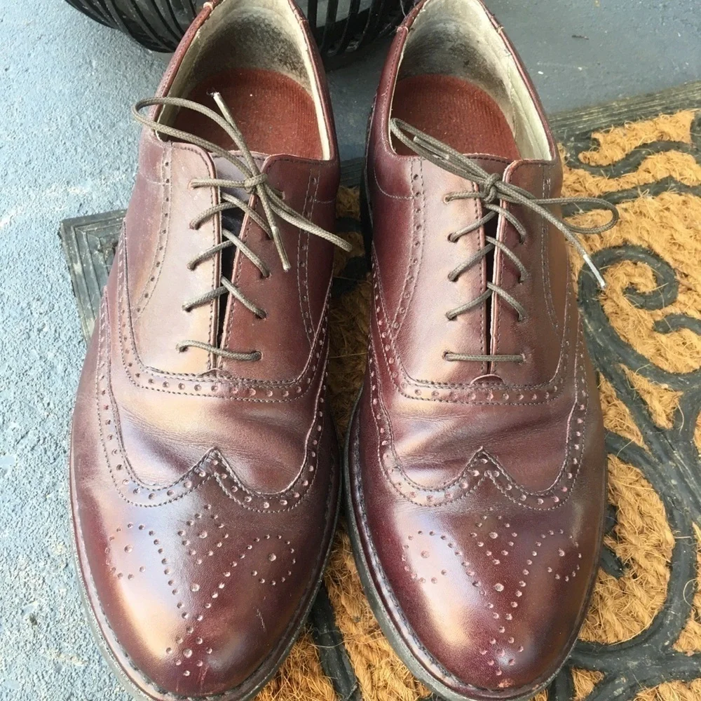 Rockport Dressports Oxford Dress shoes Wine sz 10